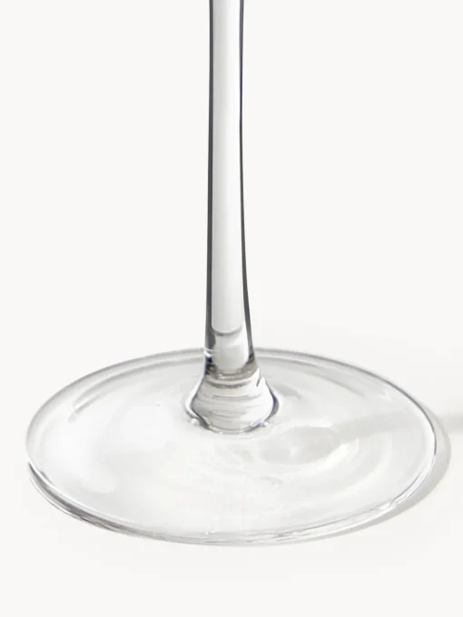 Hot Copas flauta sopladas con borde dorado Aleo, 4 uds. Copas De Champagne|Vajillas Completas