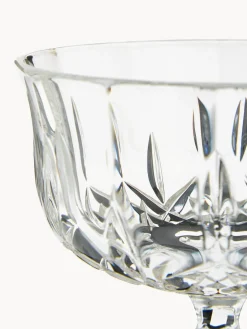 Discount Copas pompadour de champán de cristal con relive Opera, 6 uds. Copas De Champagne|Vajillas Completas