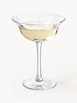 Clearance Copas pompadour de champán sopladas Swirl, 4 uds. Copas De Champagne|Vajillas Completas