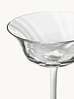 Clearance Copas pompadour de champán sopladas Swirl, 4 uds. Copas De Champagne|Vajillas Completas