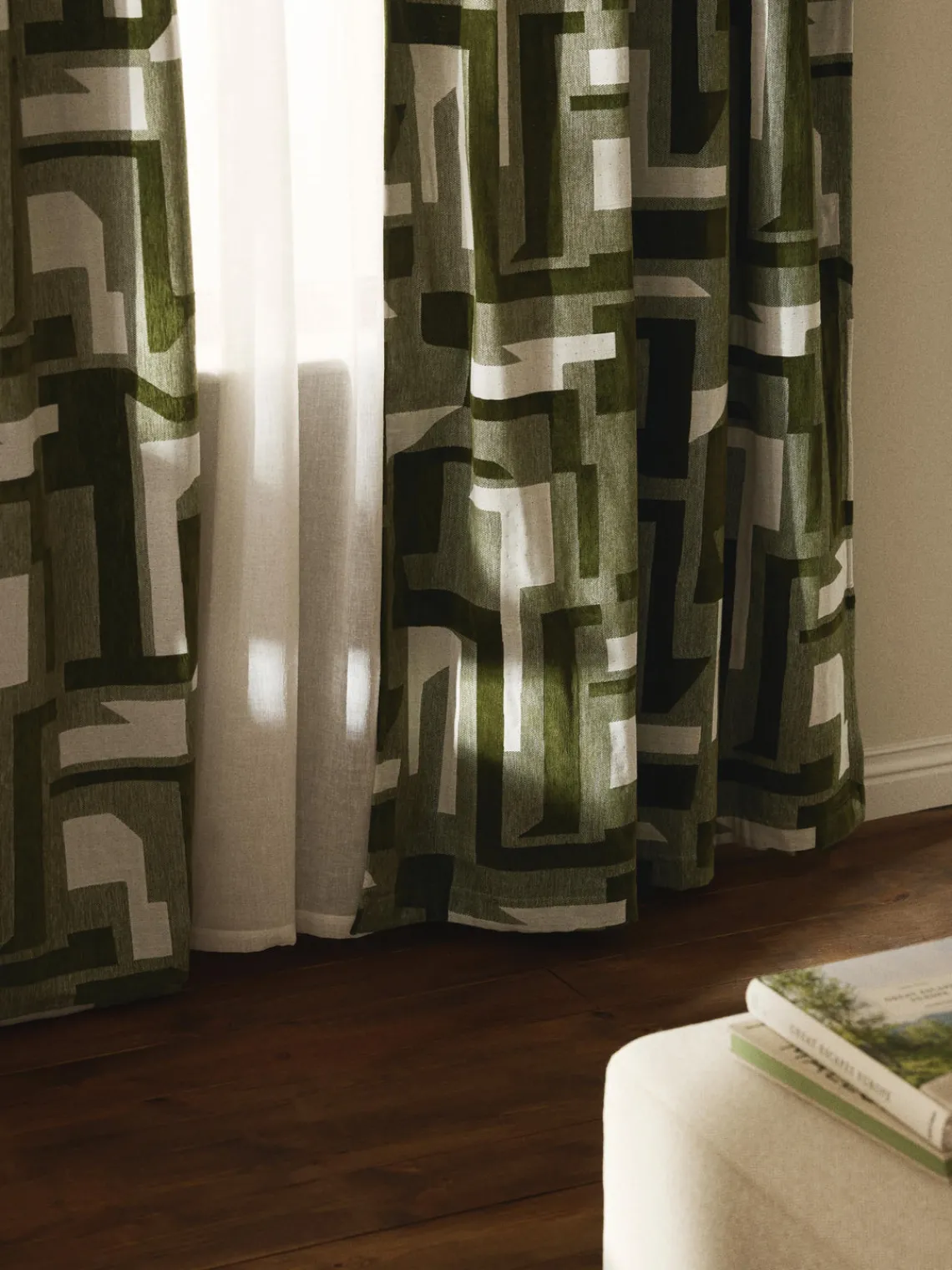 Hot Cortina opaca de chenilla con cinta de lazo Felice, 2 uds. Cortinas Y Visillos|Mantas