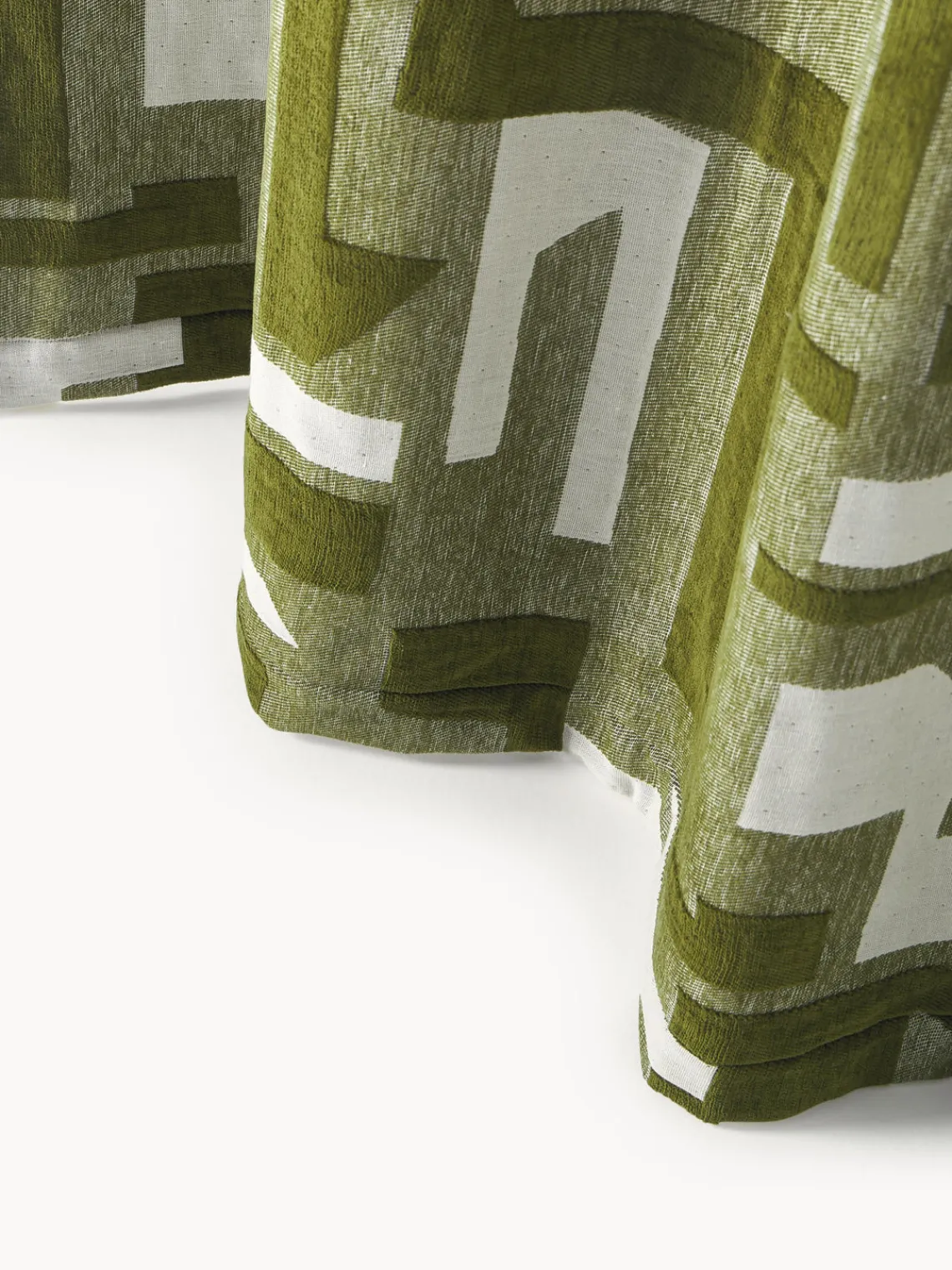 Hot Cortina opaca de chenilla con cinta de lazo Felice, 2 uds. Cortinas Y Visillos|Mantas