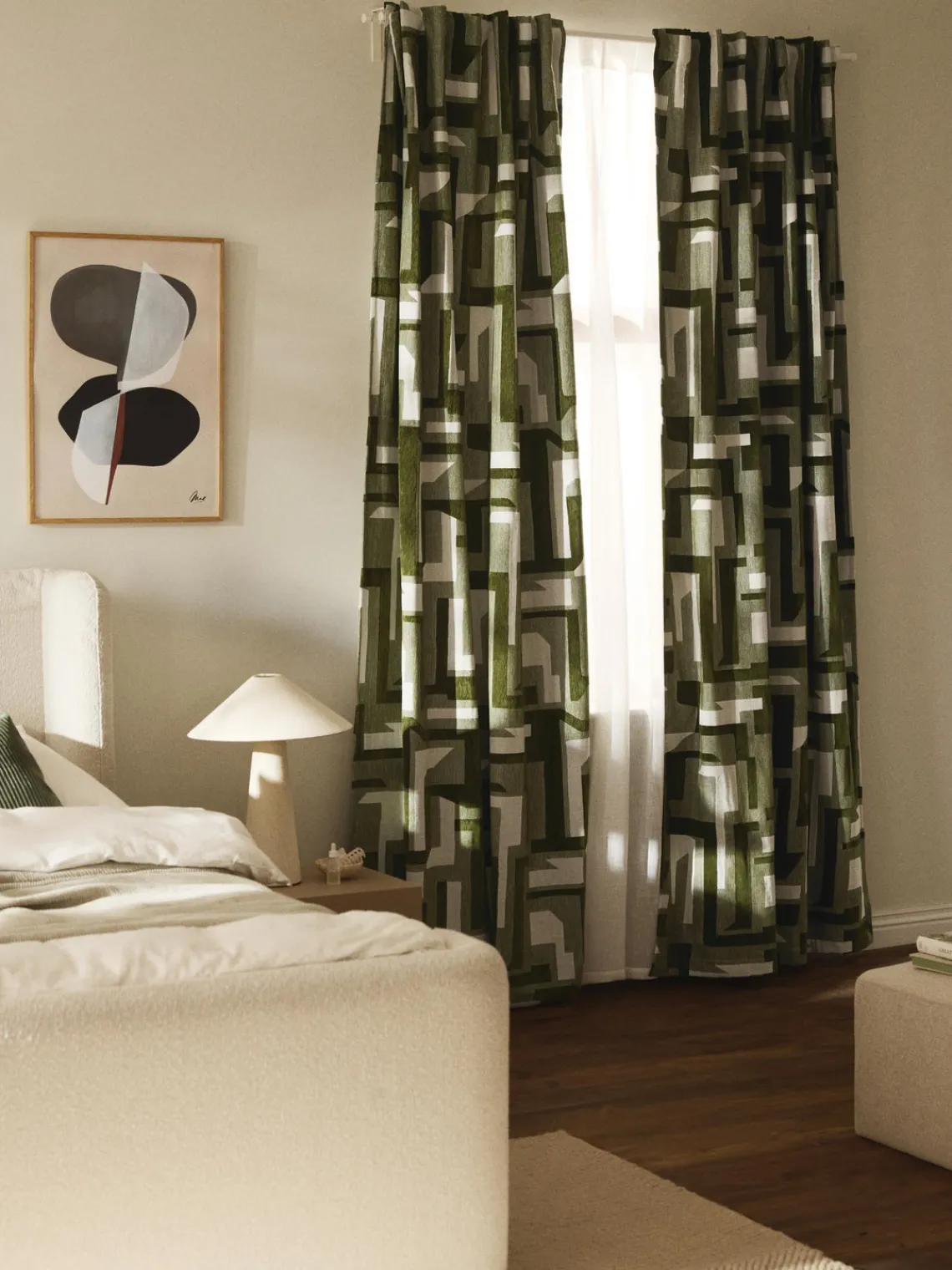 Hot Cortina opaca de chenilla con cinta de lazo Felice, 2 uds. Cortinas Y Visillos|Mantas