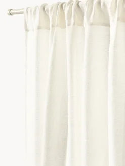 Cortinas Y Visillos|Mantas></noscript>Westwing Collection Cortina semitransparente con dobladillo Harmony, 2 uds. Blanco Off White
