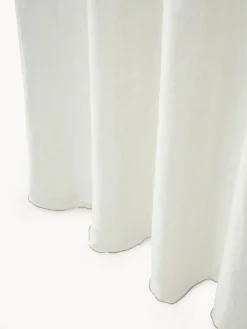Mantas|Cortinas Y Visillos></noscript>Westwing Collection Cortinas de lino semitransparentes con dobladillo Eleonara, 2 uds. Blanco crema, gris pardo