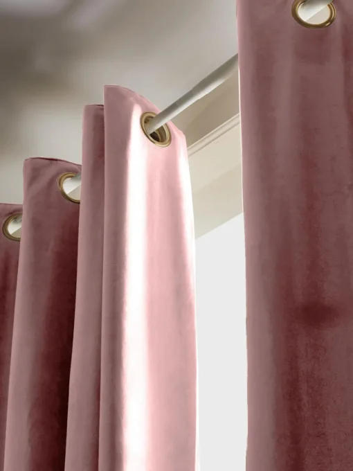 Clearance Cortinas de terciopelo oscuras con ojales Rush, 2 uds. Cortinas Y Visillos|Mantas