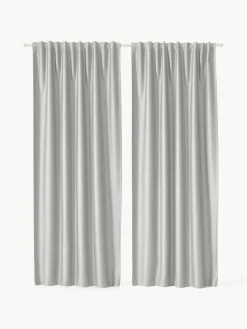 Cortinas opacas con multibanda Asher, 2 uds. Cortinas Y Visillos|Mantas