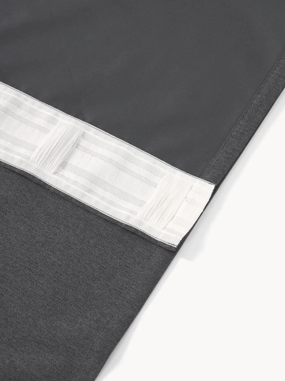 Cortinas Y Visillos|Mantas>Westwing Collection Cortinas opacas con multibanda Asher, 2 uds. Negro