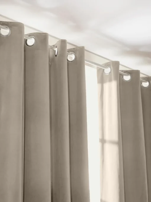 Sale Cortinas oscurecedoras de terciopelo con ojales Rush, 2 uds. Cortinas Y Visillos|Mantas