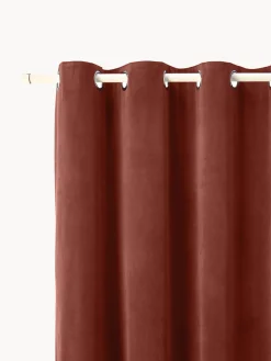 Sale Cortinas oscurecedoras de terciopelo con ojales Rush, 2 uds. Cortinas Y Visillos|Mantas