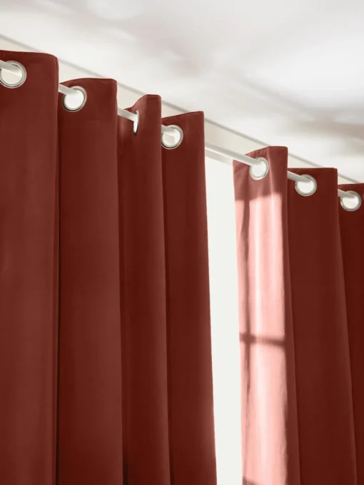 Sale Cortinas oscurecedoras de terciopelo con ojales Rush, 2 uds. Cortinas Y Visillos|Mantas