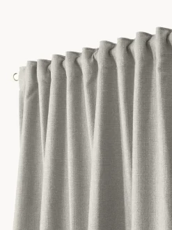 Cortinas Y Visillos|Mantas></noscript>Westwing Collection Cortinas semiopacas con multibanda Jensen, 2 uds. Gris claro