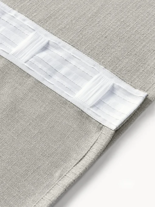 Cortinas Y Visillos|Mantas>Westwing Collection Cortinas semiopacas con multibanda Jensen, 2 uds. Gris claro
