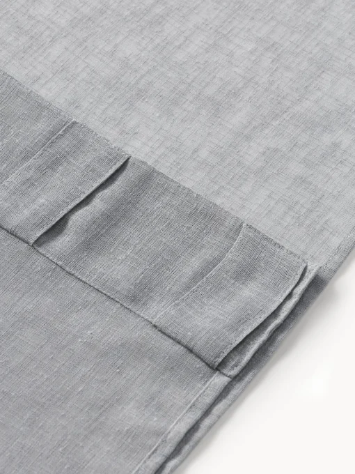 Cortinas Y Visillos|Mantas>Westwing Collection Cortinas semitransparente con cinta de lazo Gardine Ibiza, 2 uds. Gris