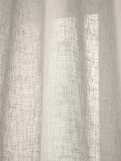 New Cortinas semitransparente con cinta de lazo Gardine Ibiza, 2 uds. Cortinas Y Visillos|Mantas