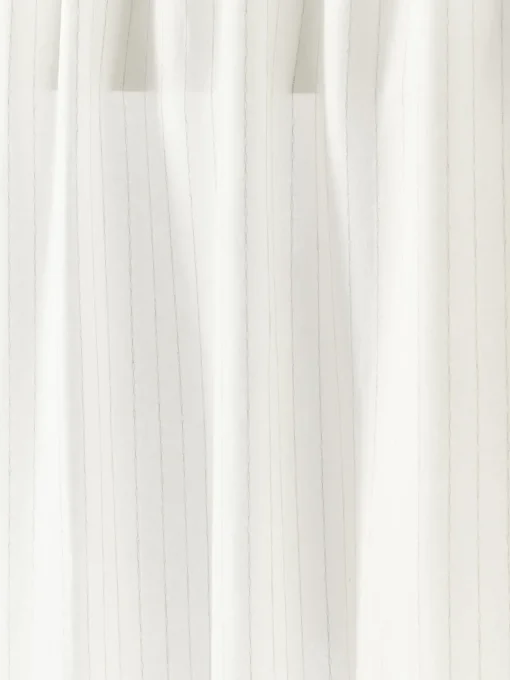 Cortinas Y Visillos|Mantas>Westwing Collection Cortinas semitransparente con cinta de lazo Birch, 2 uds. Blanco