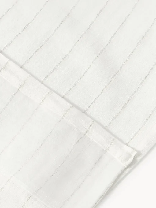 Cortinas Y Visillos|Mantas>Westwing Collection Cortinas semitransparente con cinta de lazo Birch, 2 uds. Blanco