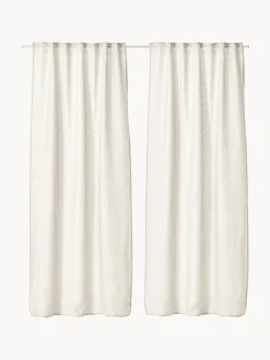 Outlet Cortinas semitransparente con cinta de lazo Birch, 2 uds. Cortinas Y Visillos|Mantas