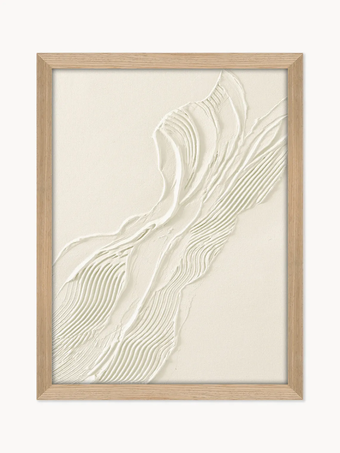 Outlet Cuadro en lienzo enmarcado pintado a mano Beige Heritage Lienzos|Jarrones