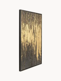 Lienzos|Jarrones></noscript>Kare Design Cuadro en lienzo pintado a mano Abstract Dorado, negro