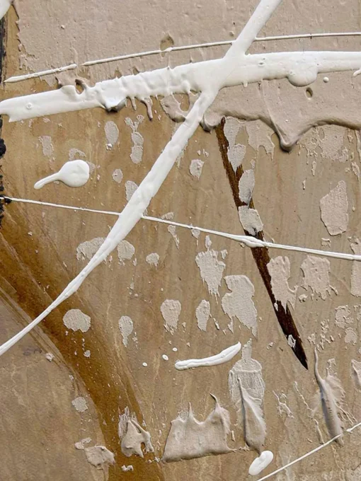 Lienzos|Jarrones>Agave Cuadro en lienzo pintado a mano Cream