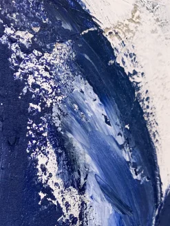 Lienzos|Jarrones></noscript>Agave Cuadro en lienzo pintado a mano Blue Stroke