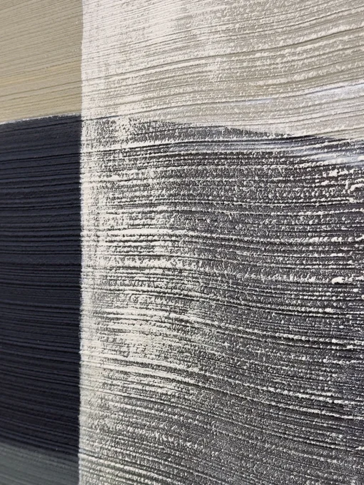 Clearance Cuadro en lienzo pintado a mano Kubrick, marco de madera Lienzos|Jarrones