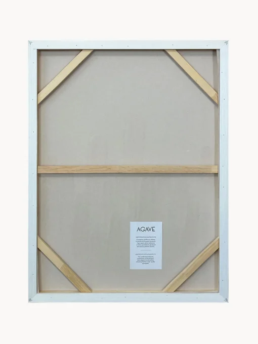 Lienzos|Decoración De Pared>Agave Cuadro en lienzo pintado a mano Upside, marco de madera