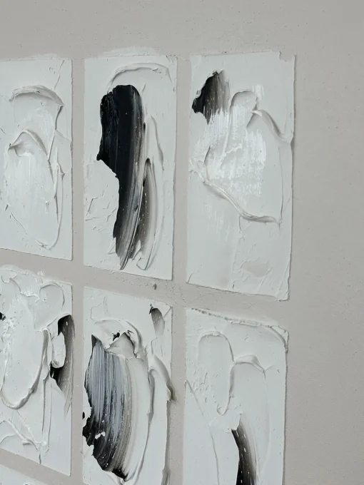Lienzos|Jarrones>Agave Cuadro en lienzo pintado a mano Peirce, marco de madera