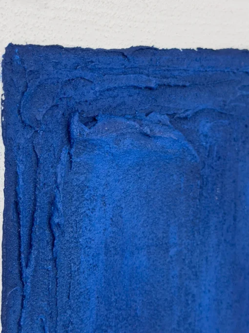 Best Cuadro en lienzo pintado a mano Snorkel Blue, marco de madera Lienzos|Jarrones
