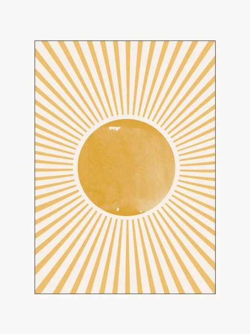 Outlet Cuadro enmarcado Boho Sun Pósters|Jarrones