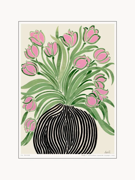 Online Cuadro enmarcado Tulips 1 Pósters|Jarrones