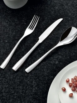 New Cubertería de acero inoxidable Sintesi, 6 comensales, 30 pzas. Juego De Cubiertos|Vajillas Completas