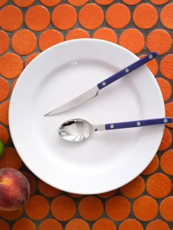 Juego De Cubiertos|Menaje De Mesa></noscript>Sabre Paris Cubertería de acero inoxidable Bistrot, tamaños diferentes Azul oscuro, plateado