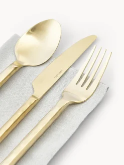 Cubertería pulida con look martillado Miles, 4 comensales (20 pzas.) Juego De Cubiertos|Vajillas Completas