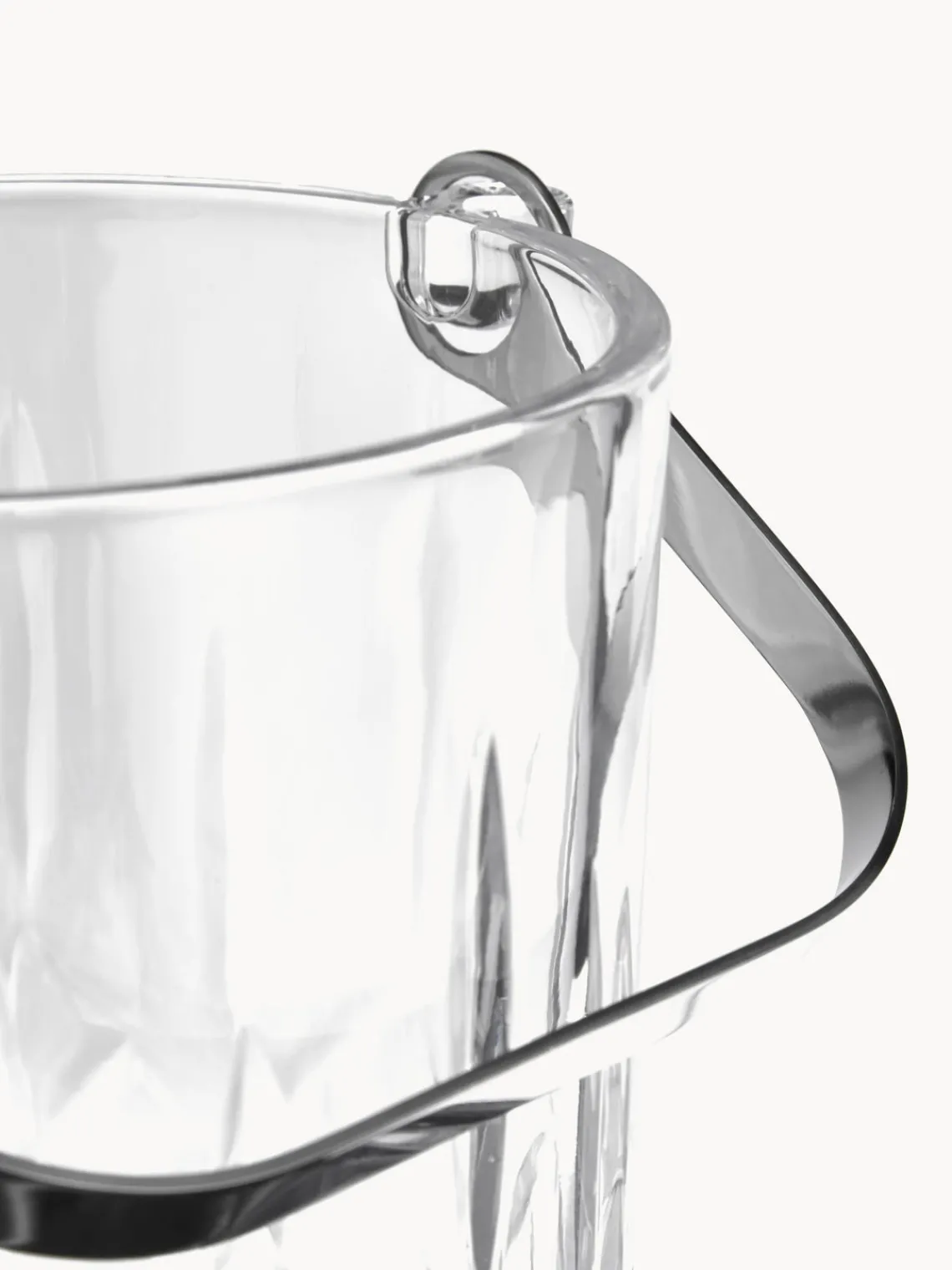 Accesorios De Bar|Vajillas Completas>Aida Cubitera pequeña con relieve de cristal y pinzas Harvey