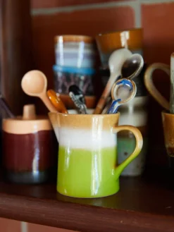 Cubiertos Individuales|Juego De Cubiertos></noscript>HKLIVING Cucharas artesanales con esmalte reactivo 70s