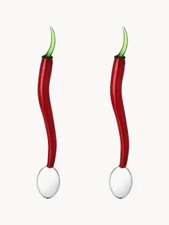 Cucharas artesanales Vegetables, 2 uds. Cubiertos Individuales|Juego De Cubiertos