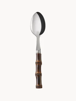 Cubiertos Individuales|Juego De Cubiertos>Sabre Paris Cucharita de madera de bambú Panda Madera de bambú oscura, plateado