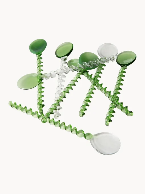 Cubiertos Individuales|Juego De Cubiertos>HKLIVING Cucharitas de vidrio Emeralds, 4 uds.