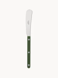 Cubiertos Individuales|Juego De Cubiertos>Sabre Paris Cuchillo de mantequilla de acero inoxidable Bistrot Verde oscuro, plateado