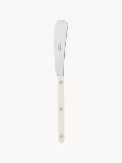 Cubiertos Individuales|Juego De Cubiertos>Sabre Paris Cuchillo de mantequilla de acero inoxidable Bistrot Blanco crema, plateado