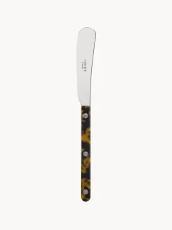 Cubiertos Individuales|Juego De Cubiertos>Sabre Paris Cuchillo de mantequilla de acero inoxidable Bistrot Marrón claro, gris antracita, plateado