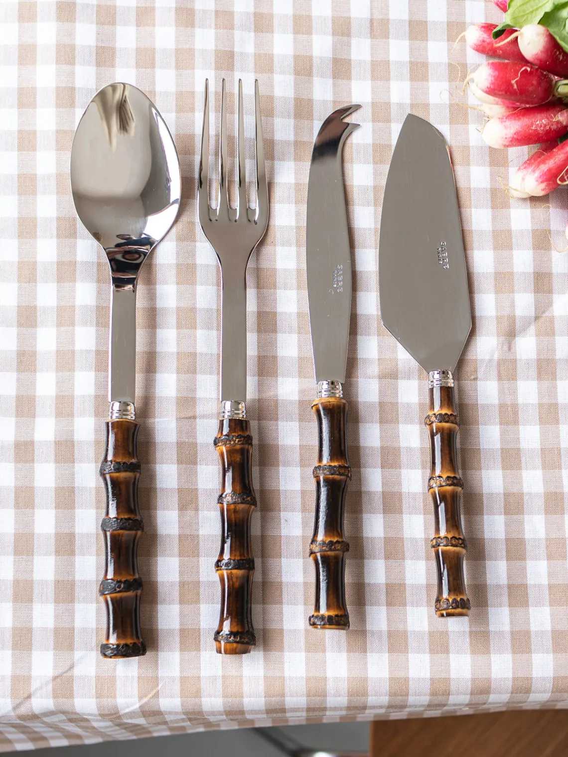 Cuchillos De Cocina Y Bloques|Cuchillos De Queso>Sabre Paris Cuchillo de queso de madera de bambú Panda