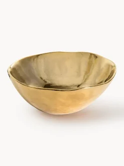 New Cuenco de porcelana con borde irregular dorado Edge Boles Y Tazones|Vajillas Completas