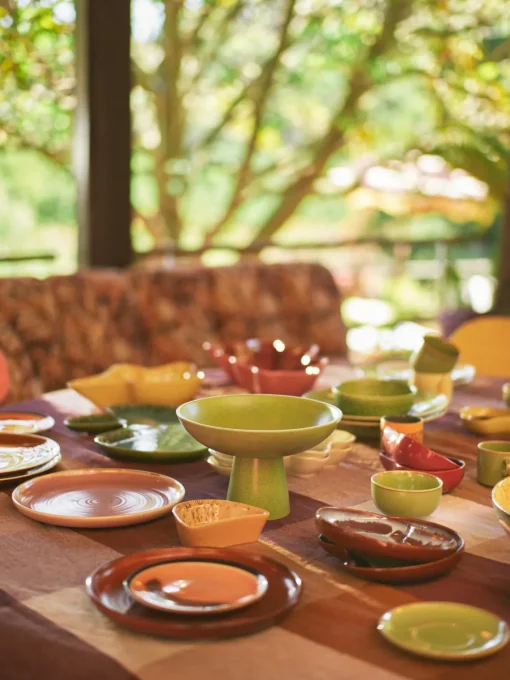 Cuencos Y Platos De Servir|Vajillas Completas>HKLIVING Cuenco de servir artesanal de gres Shell