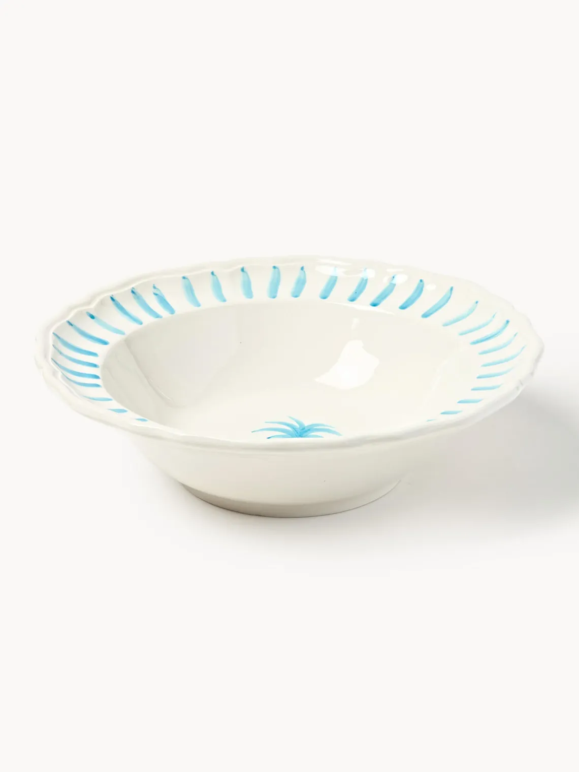 Cuencos Y Platos De Servir|Vajillas Completas>Les Ottomans Cuenco de servir pintado a mano The Palms