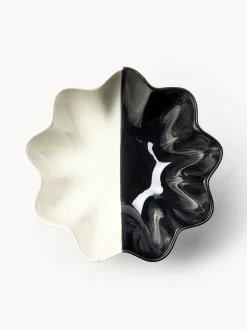 Jarrones|Cuencos Decorativos></noscript>&k Amsterdam Cuenco decorativo pintado a mano Sun Negro, blanco off white