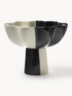 Jarrones|Cuencos Decorativos></noscript>&k Amsterdam Cuenco decorativo pintado a mano Sun Negro, blanco off white