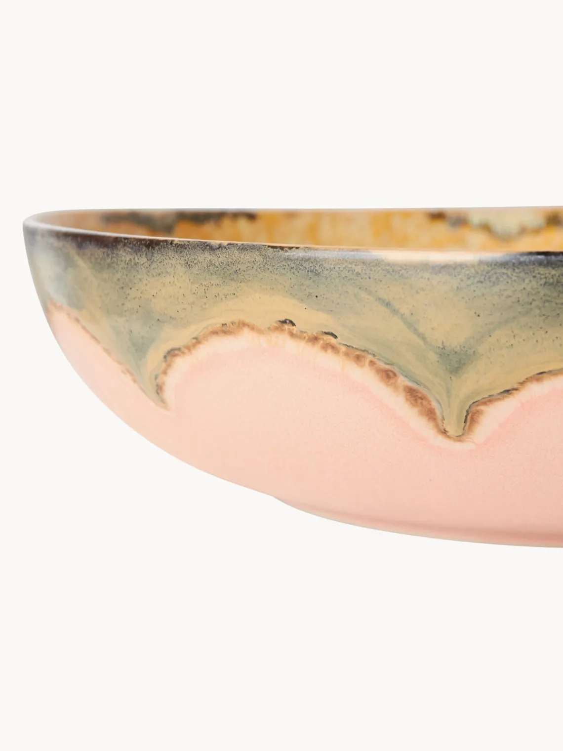 Cuencos Y Platos De Servir|Vajillas Completas>HKLIVING Cuenco para servir artesanal de gres 70's